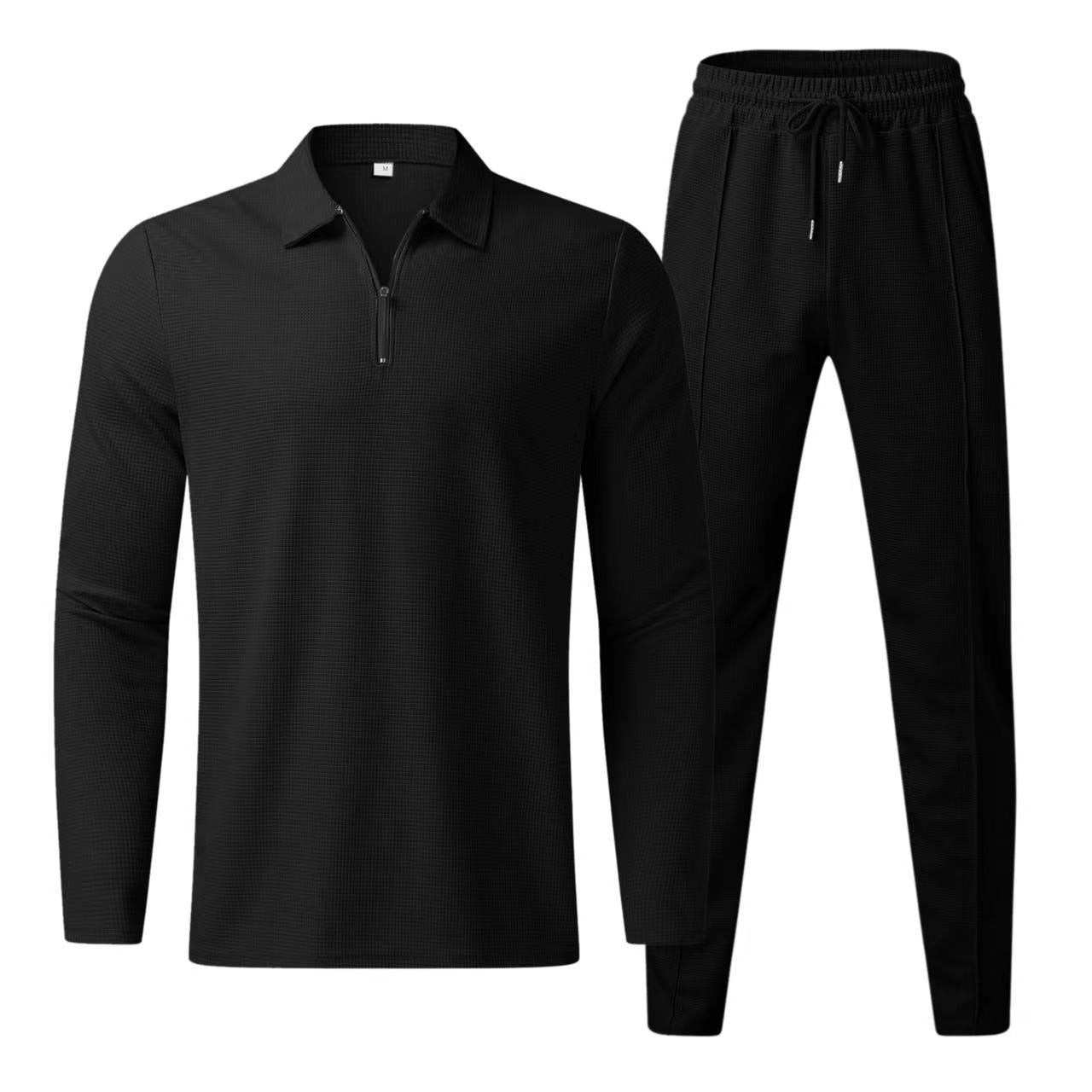 Easeform Zip - Collar Set — Coordinated Two - Piece Tracksuit for Street & Daily Wear - XGEM® - Not Made for Everyone